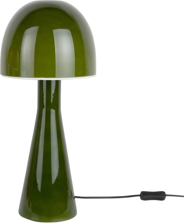 Ciemnozielona lampa stołowa ze szklanym kloszem (wysokość 45 cm) Bombin – Leitmotiv