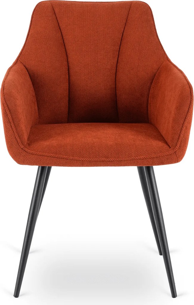 Krzesło Tapicerowane do Salonu NAWARA Rude Nowoczesne