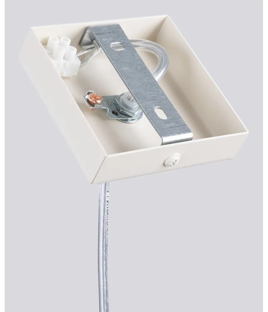 Kremowa lampa wisząca ø 8 cm Castro – Sollux