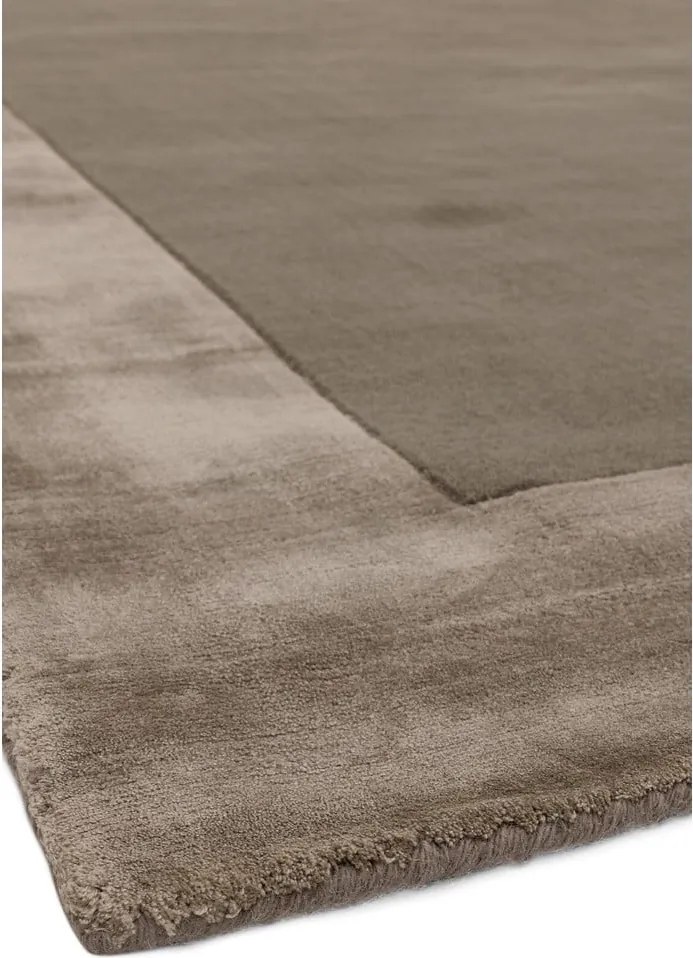 Brązowy dywan z mieszanki wełny tkany ręcznie 160x230 cm Ascot – Asiatic Carpets