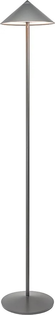 Zafferano Pina XXL lampa podłogowa LED 6W akumulatorowa IP65 ściemniacz dotykowy głowica magnetyczna tytanowa