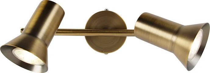 Sufitowy reflektor brązowy obrotowy i pochylany - Karin 2