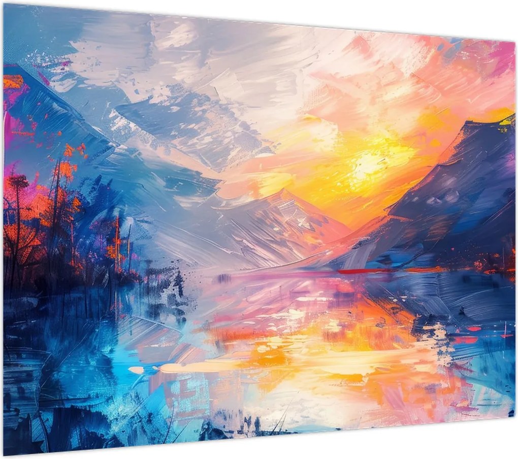Obraz na szkle - Malarstwo krajobrazowe (70x50 cm)