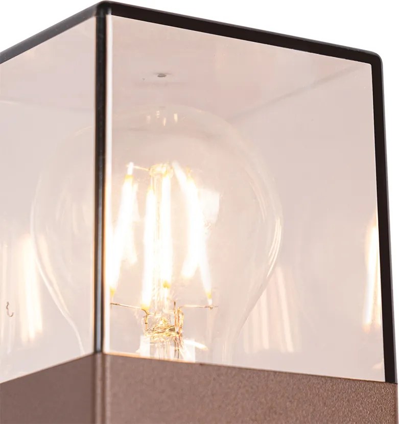 Lampa zewnętrzna 70 cm rdzawo-brązowa z kolcem gruntowym i przepustnicą kablową - Denmark