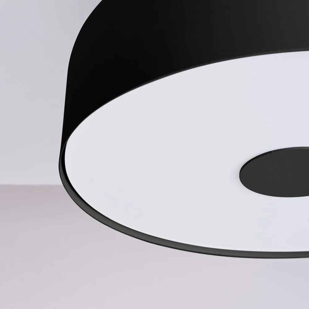 Czarna lampa sufitowa ø 30 cm Blacko – Sollux
