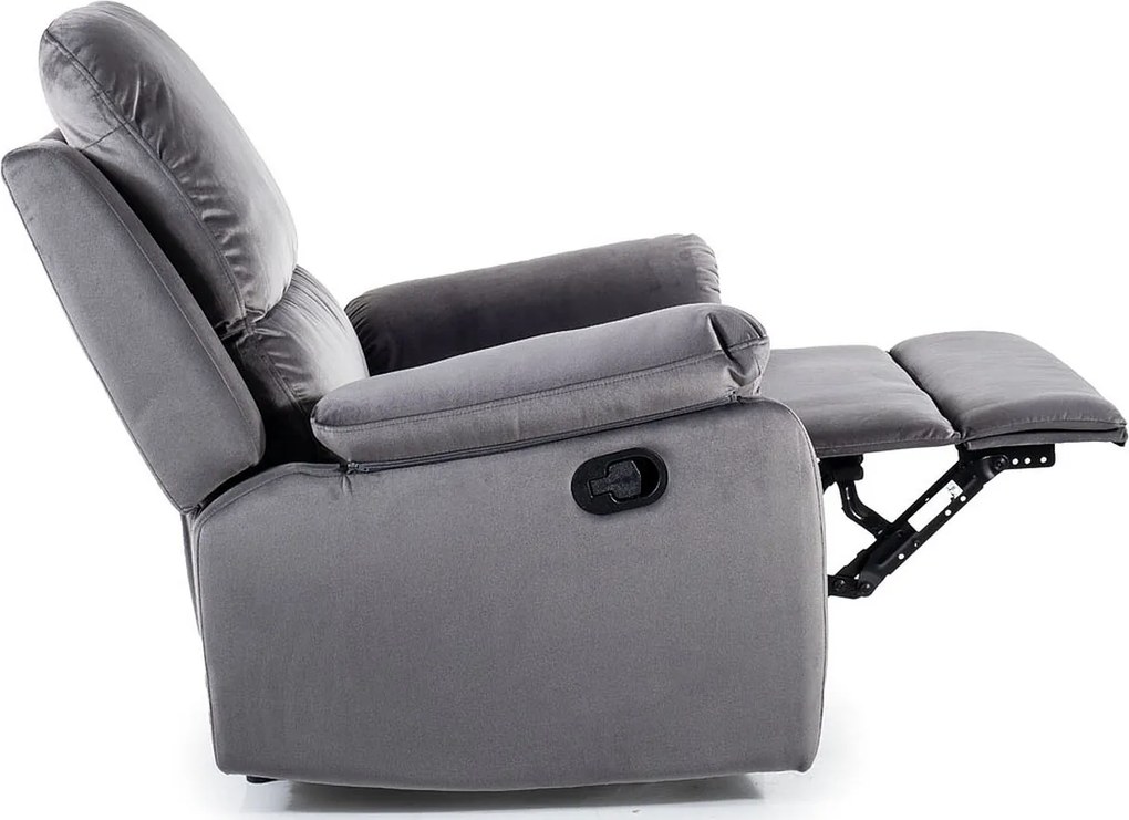 Rozkładany fotel do salonu Spencer 1 Velvet Bluvel