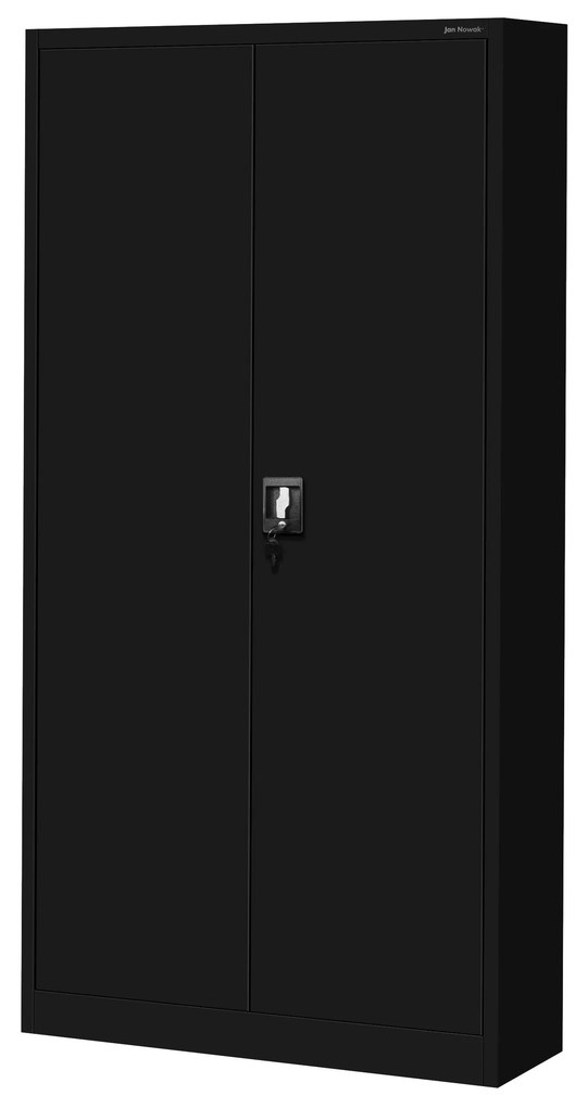 Szafa warsztatowa z tablicami i szufladami czarna, 920x1850x500 mm: DAREK All Black