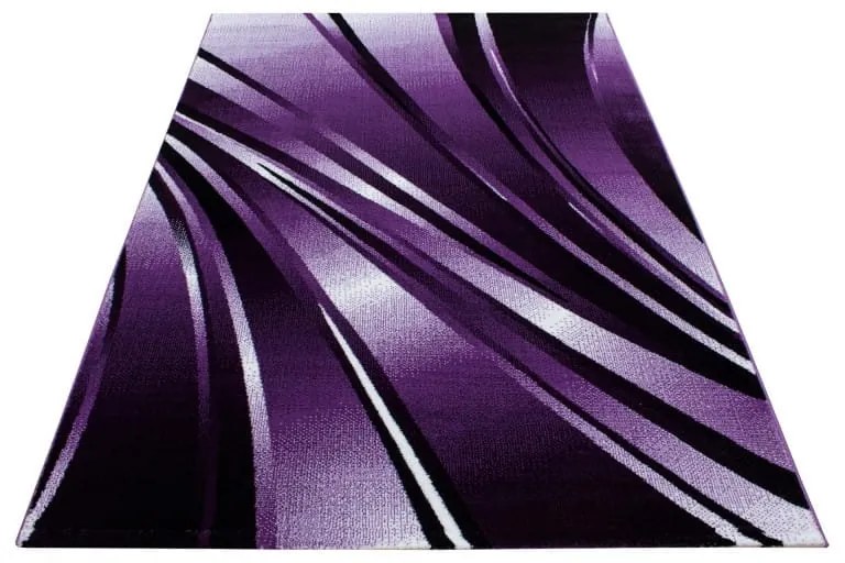 Dywan nowoczesny Parma linie fioletowy 240 cm x 340 cm