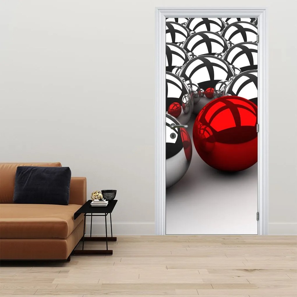 Fototapeta na drzwi - Błyszczące kulki (95x205cm)