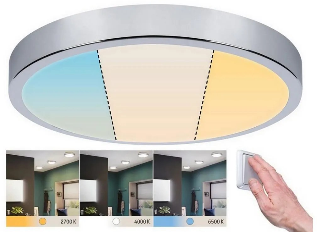 Paulmann 93023 - LED/24W IP44 Lampa sufitowa łazienkowa AVIAR 230V