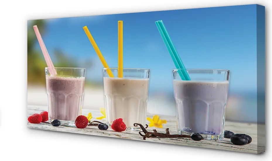 Obraz canvas na ścianę Barwny Drink Z Lodem