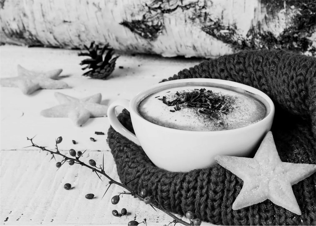 Obraz - Zimowe cappuccino (70x50 cm)