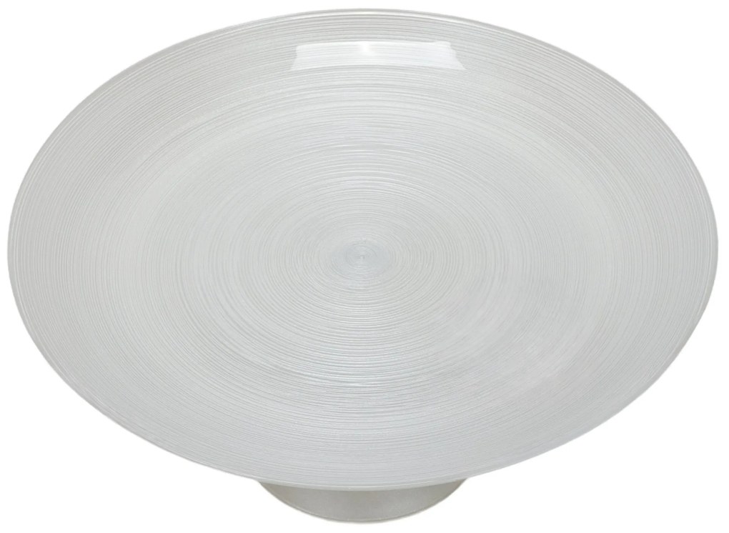 Patera na ciasto nowoczesna, szklana, Ø 28 cm