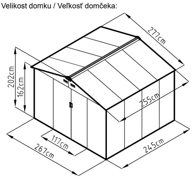 Domek ogrodowy Archer D – Rojaplast