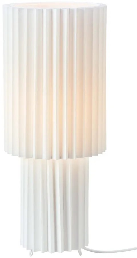 Biała lampa stołowa z tekstylnym kloszem (wysokość 45 cm) Catis – Markslöjd