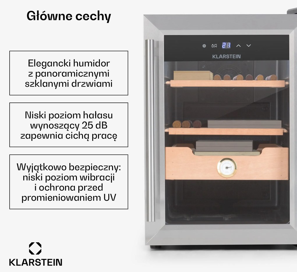 Klarstein El Presidente 37 Humidor na cygara