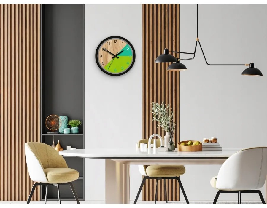 Zegar ścienny nowoczesny z cichym mechanizmem do salonu sypialni okrągły