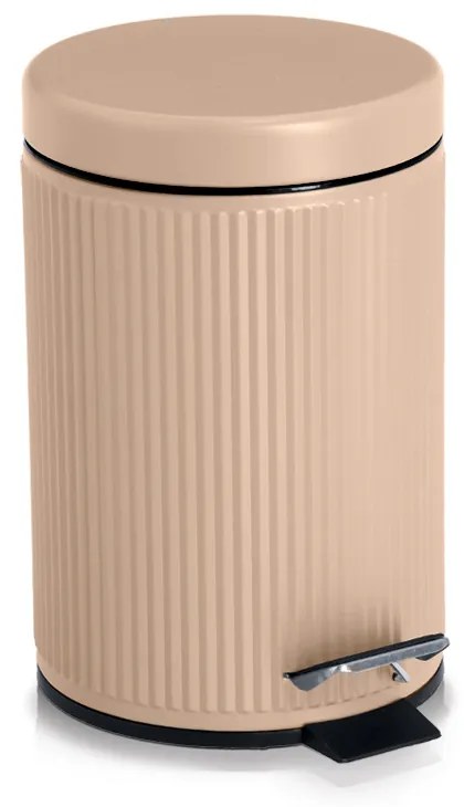 Metalowy kosz łazienkowy BRASS TONE, 3 l
