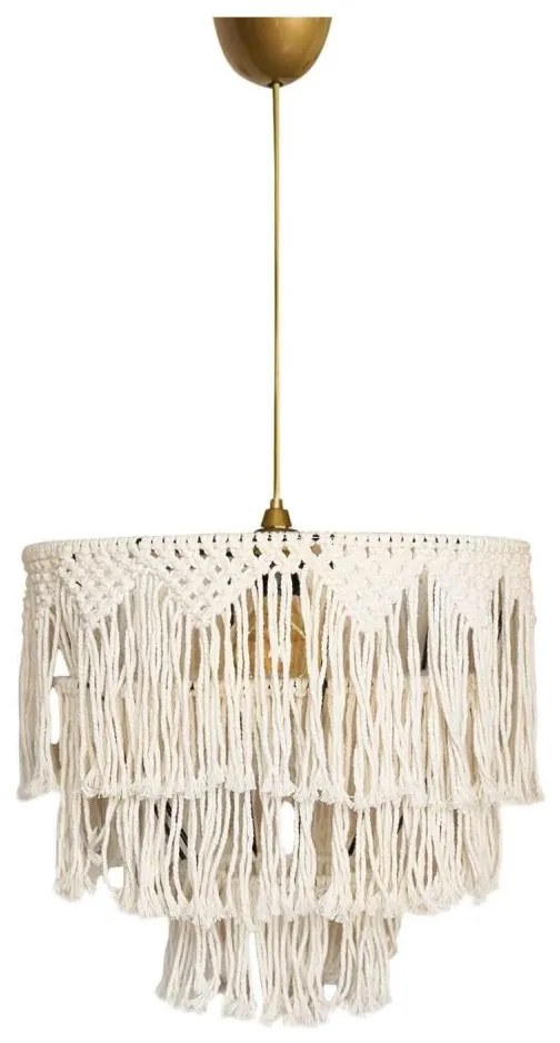 Žyrandol na przewodzie RIMINI 1xE27/40W/230V kremowy