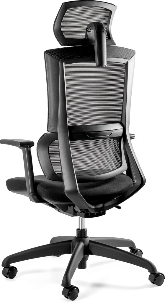 Ergonomiczny fotel biurowy Elegance z wysokim oparciem z siatki