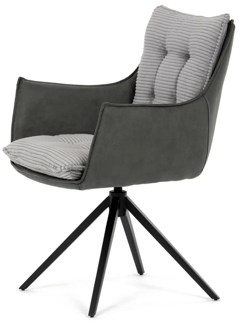 Zestaw krzeseł obiadowych z mechanizmem powrotnymDCH-D1345 GREY2, 2 szt.