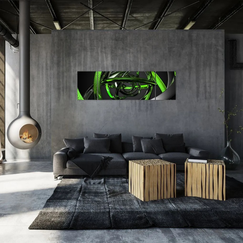 Obraz abstrakcji (170x50 cm)