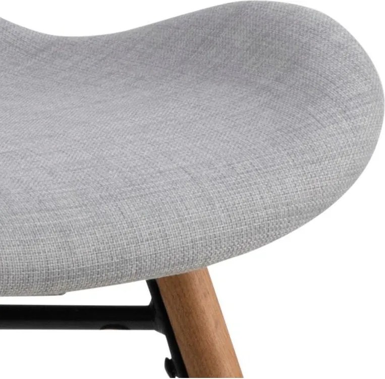 Zestaw 2 jasnoszarych krzeseł Actona Batilda