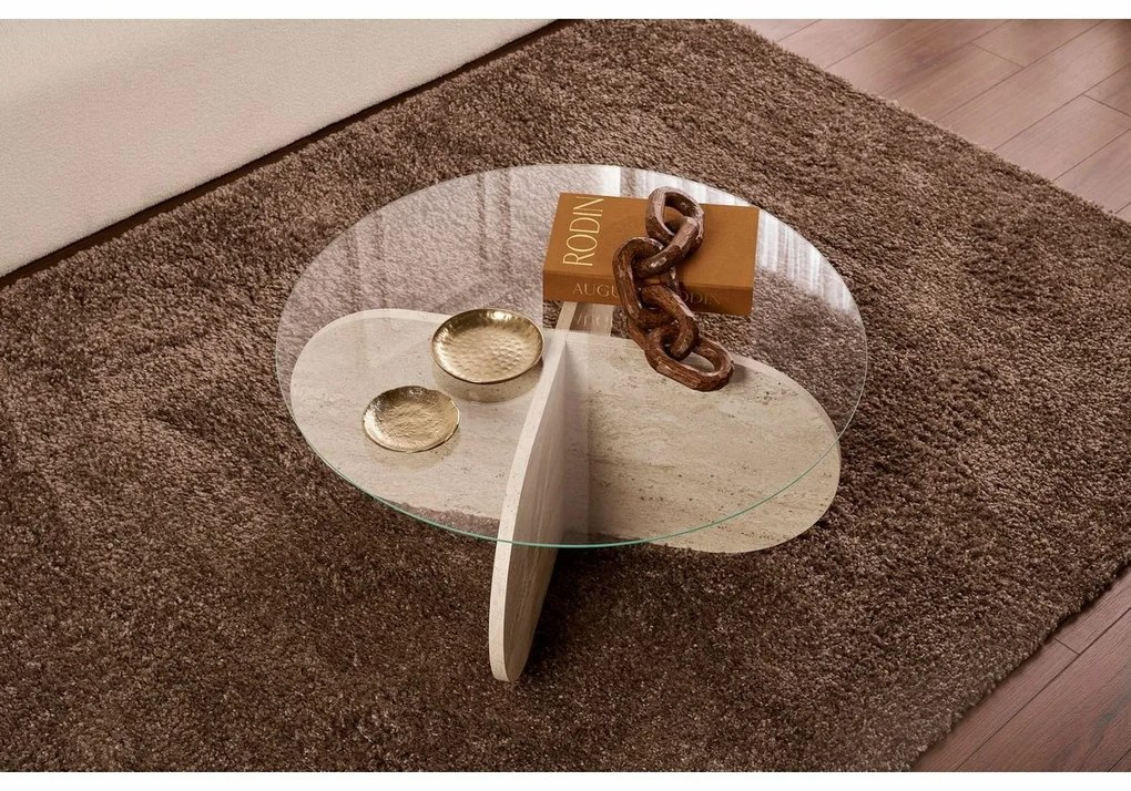 Stolik konferencyjny Aeris Travertine