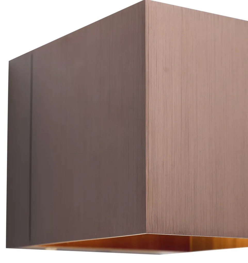 Nowoczesny Kinkiet / Lampa scienna w kolorze ciemnego brązu z LED i dotykowym ściemniaczem, akumulatorowy - Joris Nowoczesny Oswietlenie wewnetrzne