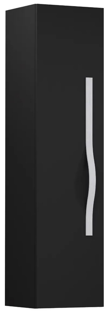 Szafka łazienkowa VOG 33 cm czarny mat z uchwytem stalowym KROFAM