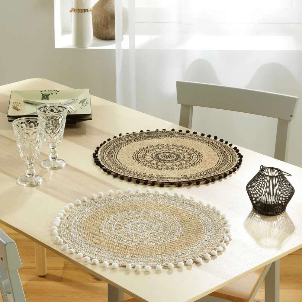Mata stołowa z juty ø 38 cm Renata – douceur d'intérieur