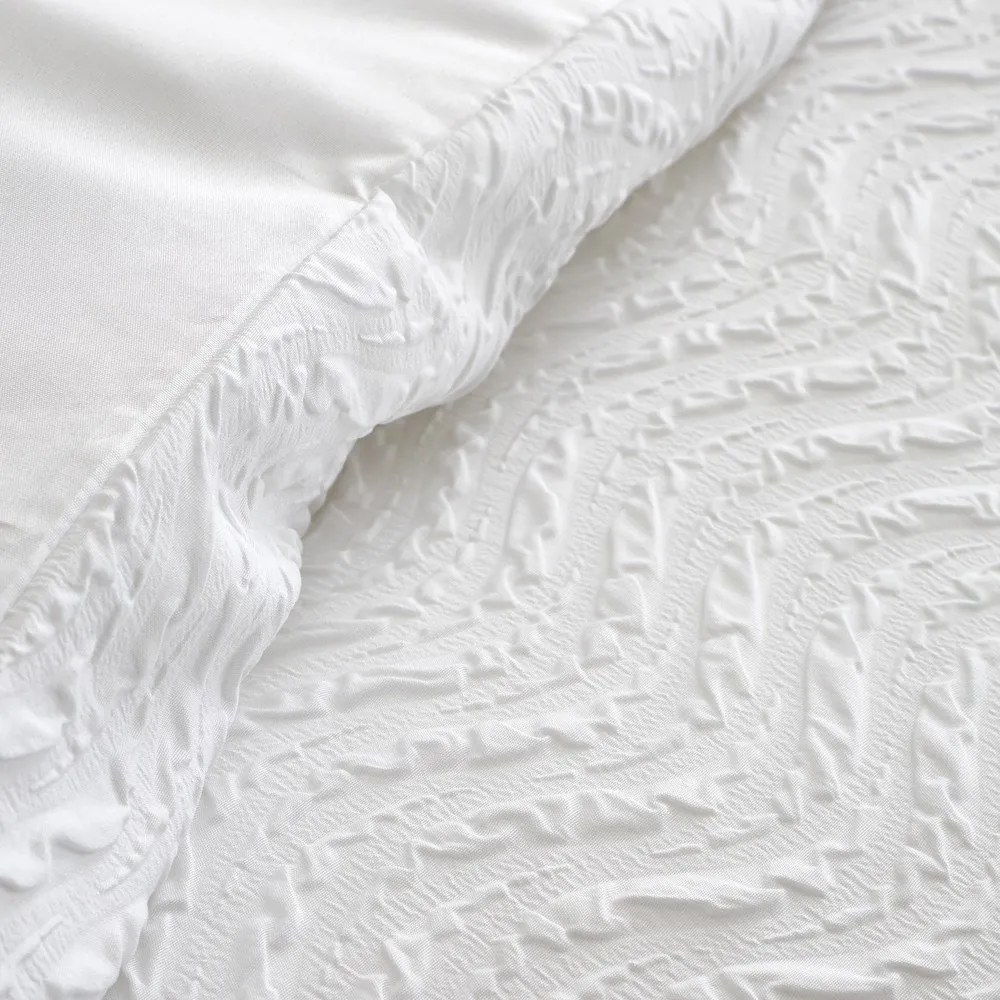 Biała pościel dwuosobowa z kory 200x200 cm Heatset Wave – Catherine Lansfield