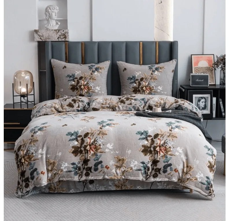 PrzytulneMieszkanie.pl PrzytulneMieszkanie.pl Pościel z mikropluszu FYSARO szara Rozmiar pościeli: 70 x 80 cm | 140 x 200 cm