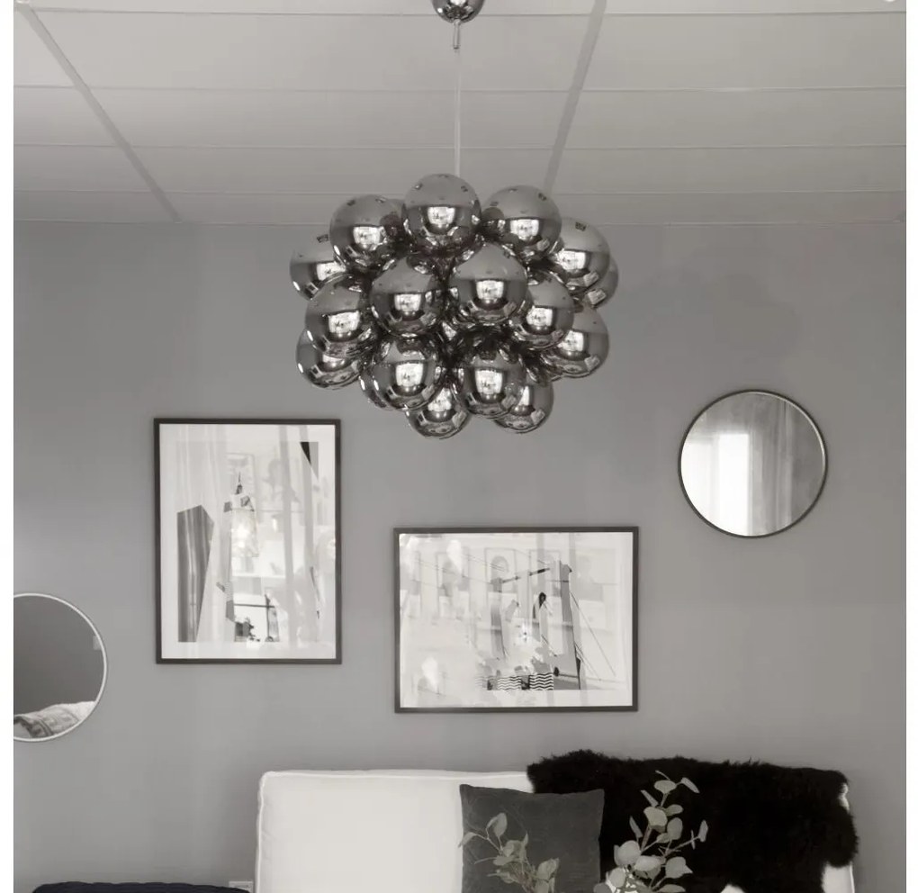 ByRydens 4200650-4505 - Żyrandol na lince GROSS GRANDE 8xG9/4W/230V dymny/czarny