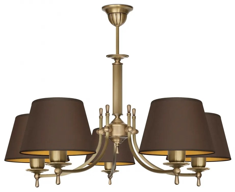 Klasyczny żyrandol z mosiądzu L-S5Am