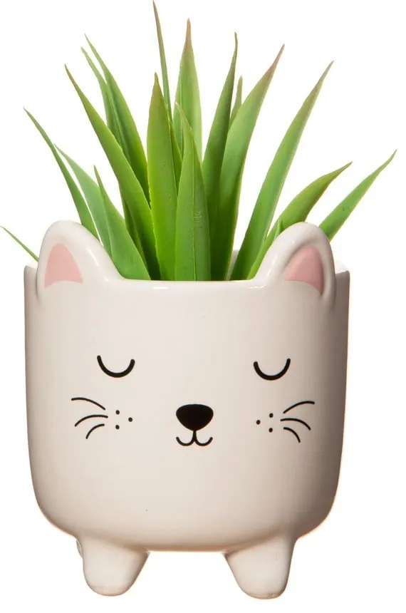 Kamienna doniczka ø 7,5 cm Cat – Sass &amp; Belle
