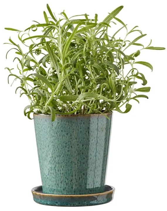 Kamionkowa osłonka na doniczkę ø 10 cm Gastro Green/Black – Bitz