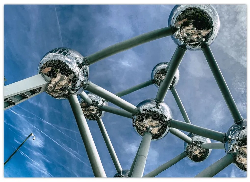 Obraz - Atomium w Brukseli (70x50 cm)
