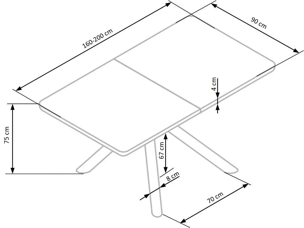Loftowy stół rozkładany K7-Z18