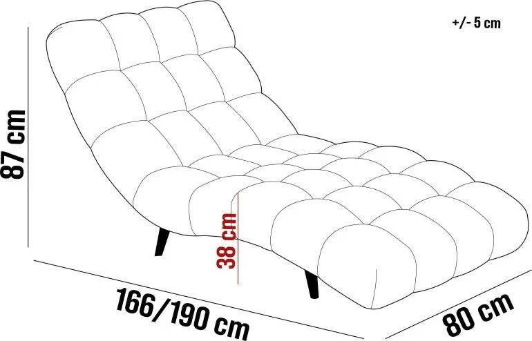 Fotel Szezlong 80 GATIO 1 osobowy WERSAL