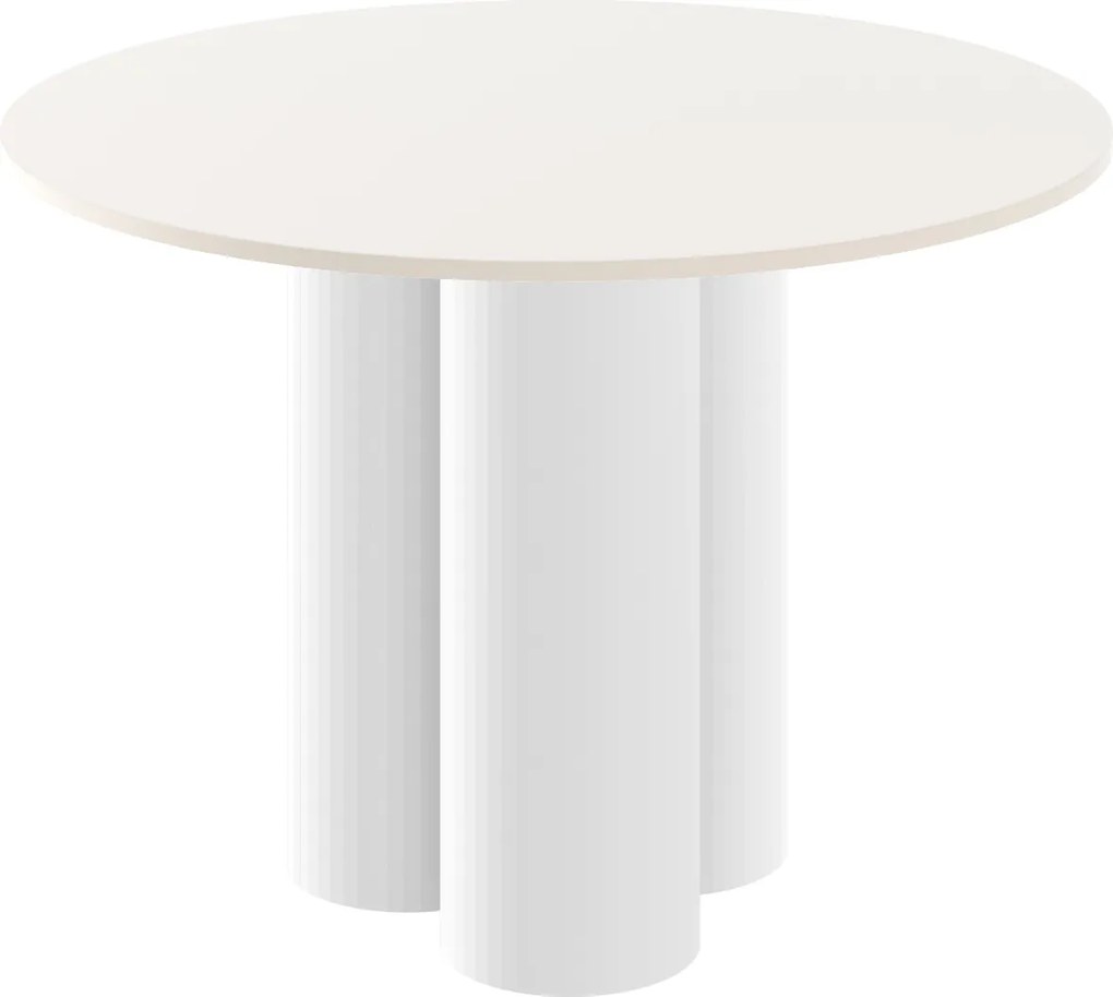 Okrągły stół z matowym blatem Raveo Hubertus