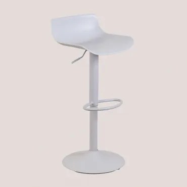 Zestaw 2 Regulowanych Wysokich Stołków Arjenn Jasnoszary - Sklum