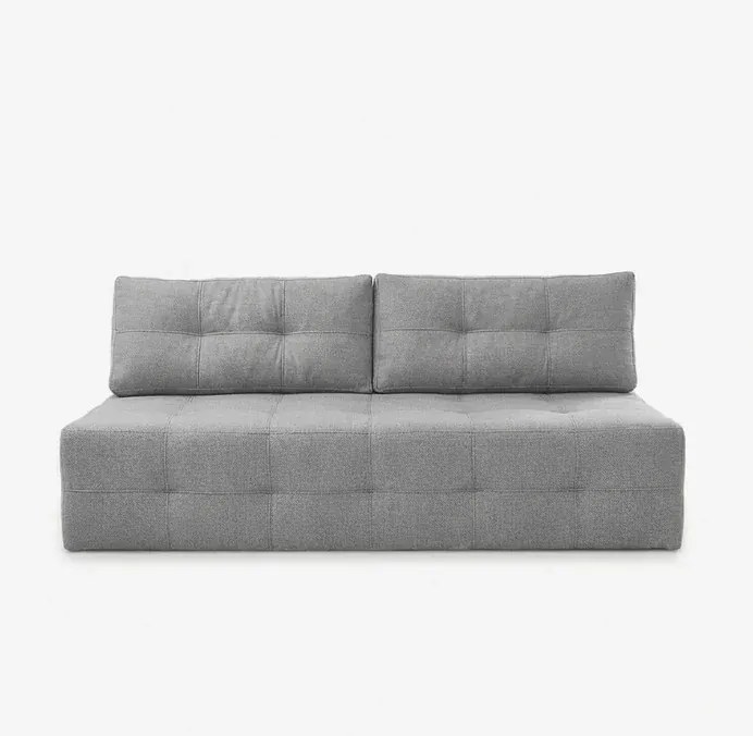 Sofa z Funkcją Spania MORANA Szara Szenil Nowoczesna