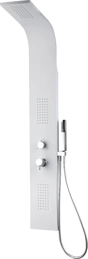 Esseflat panel prysznicowy mechaniczny Biały - Essebagno