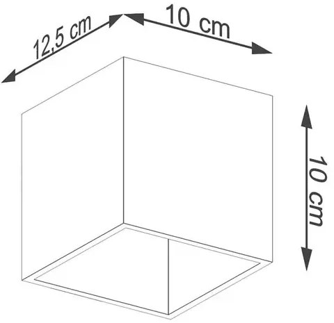 Nowoczesny złoty kostka kinkiet C3-D70