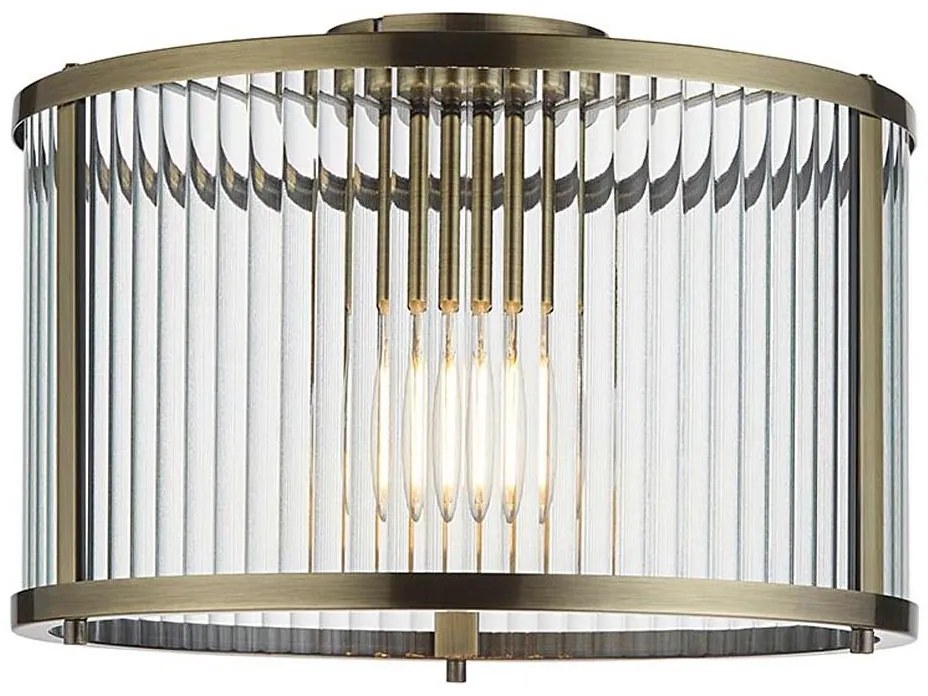 Endon 106265 - Lampa sufitowa RIDGETON 1xE27/10W/230V mosiądz