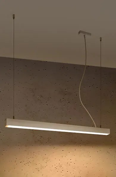 Biała lampa wisząca LED do biura 3000 K - EX613 L8-D48