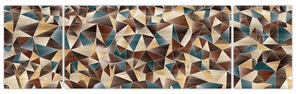 Obraz trójkątów (170x50 cm)