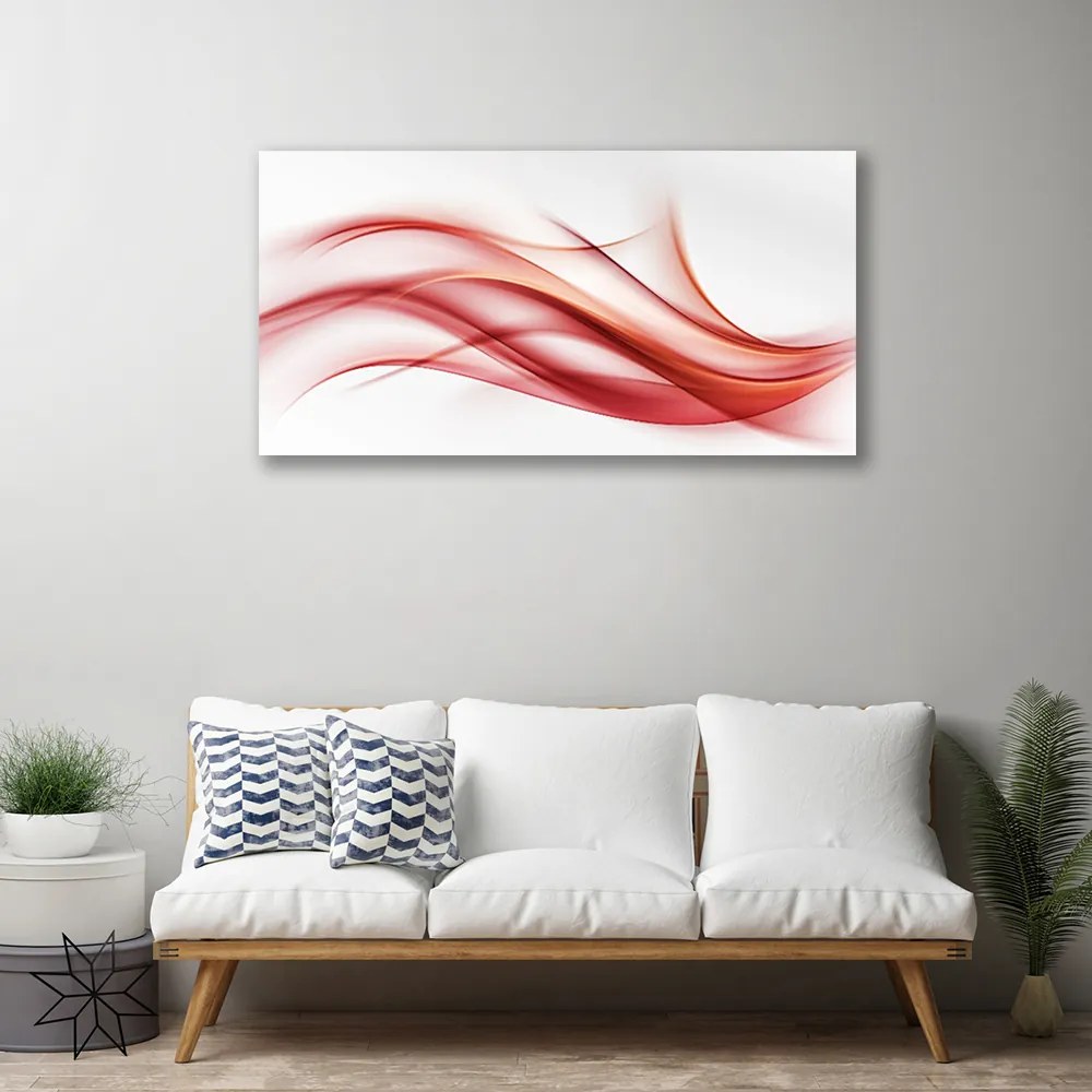 Obraz canvas Czerwona Ekspresja Graficzna