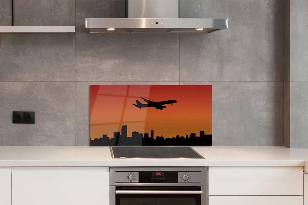 Panel nad Blat Kuchenny Samolot w Blasku Zachodzącego Słońca